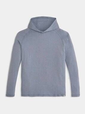 NEW GENTEAL men's wander long sleeve hoodie in bluestone